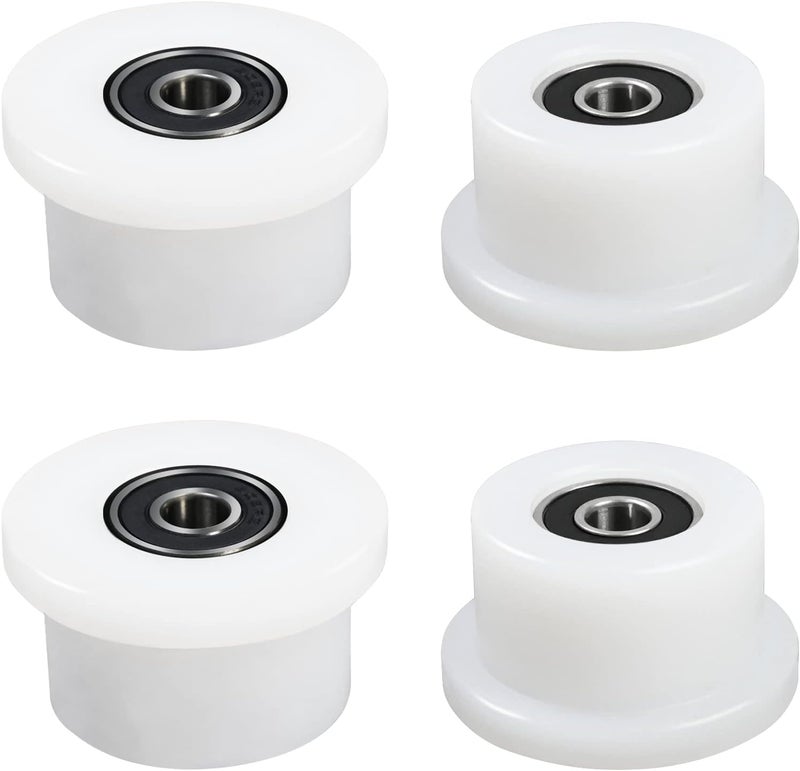 Vsttar Qty.4 Machined Wheels/Rollers Compatible Total Gym Replacement, Fits Models 1000,1100,1400,1500,1600,1700,1800,1900,Achiever,Force,Gold,Max,Platinum,Platinum Plus,Pro,Supra, Supreme,Ultima,Ultra,XLI - Image 1